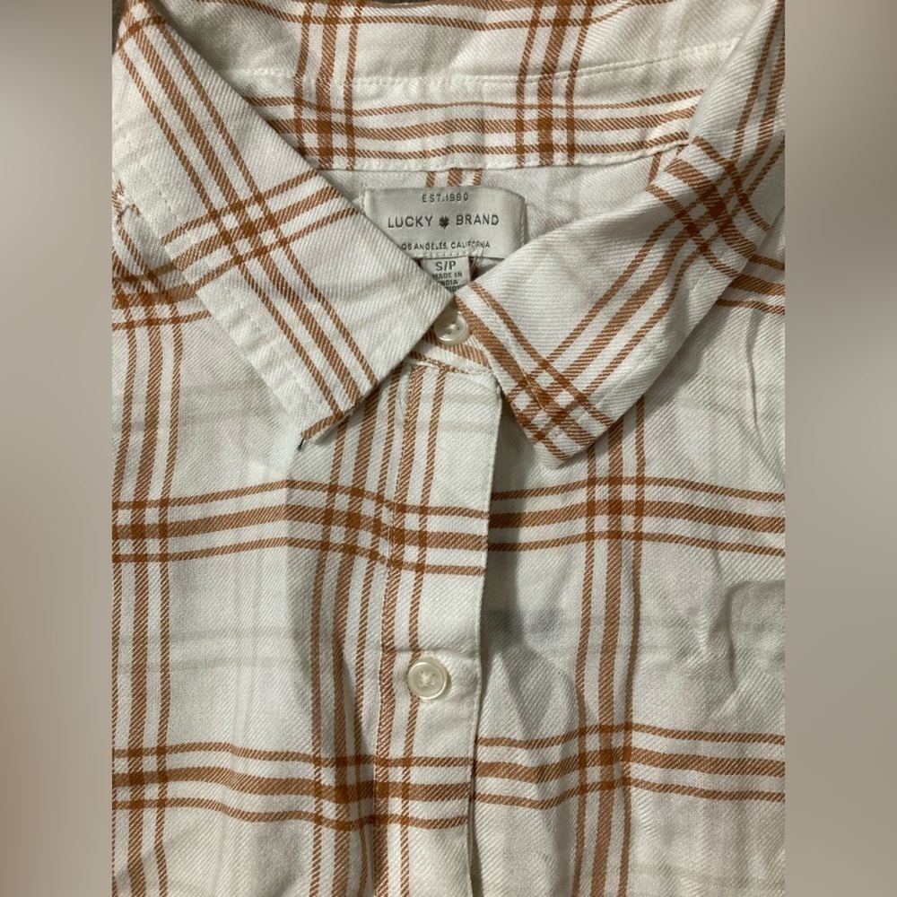 NWT Lucky Brand Women’s Small Petite Button Down Shirt